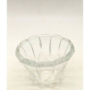 Vintage 3.5" Small Clear Lead Crystal Candy Dish Serving Bowl